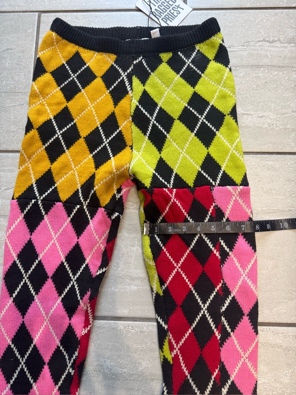 The Ragged Priest primary knIt pants are a size S but the fit is more like XXS. - Picture 4 of 11